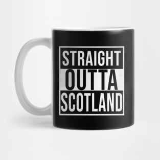 Straight Outta Scotland - Gift for  From Scotland in Scottish Scotland Flag Mug